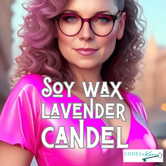 Soy Wax Lavender Candel image